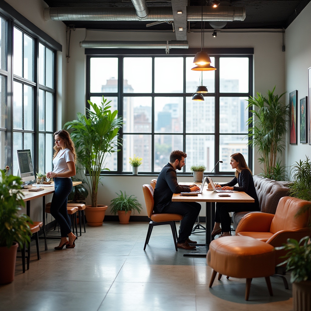 Modern workspace in Argentine city