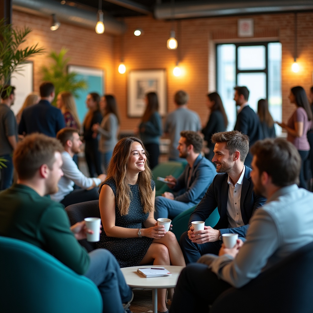 Community event in coworking space